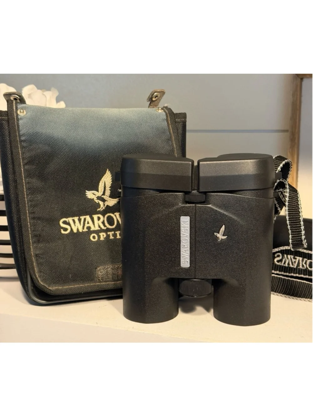 Vintage RARE Swarovski Habicht SLC 8x30 WB Black Binoculars